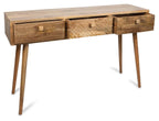 Ashanti Three Drawer Mango Wood Console KD-abc
