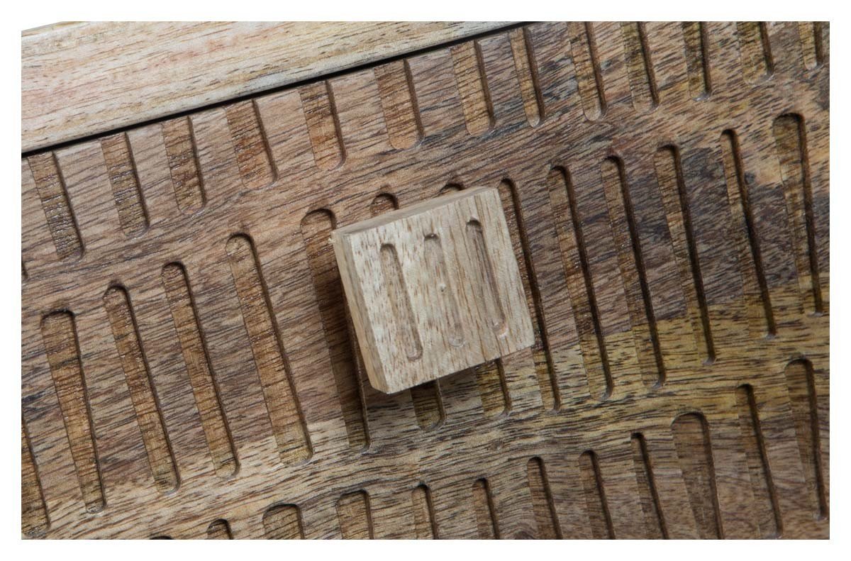 Ashanti Three Drawer Mango Wood Console KD-abc