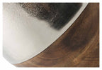 Pinda Wood and Aluminium Flower Vase Small-abc