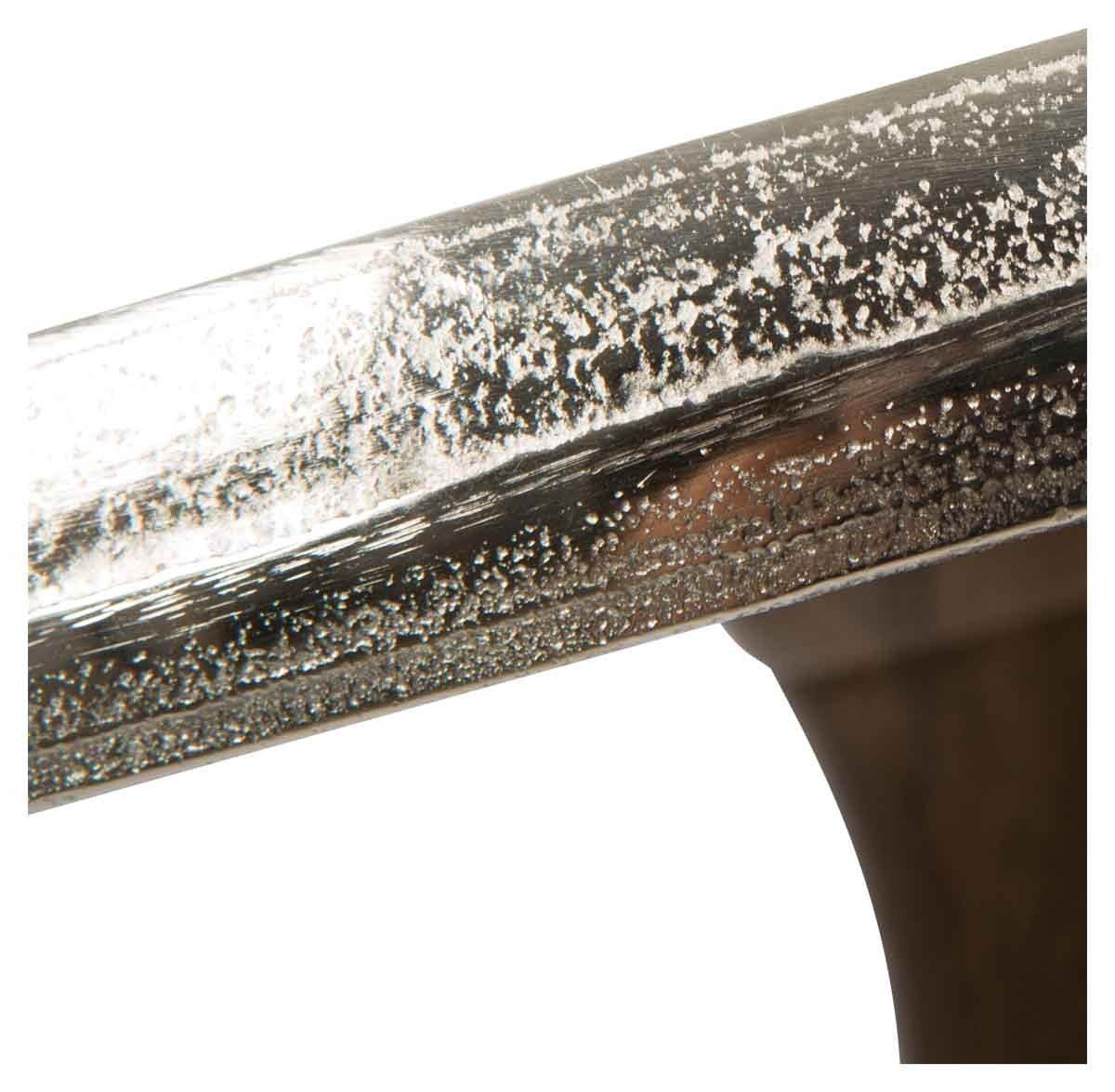 Pinda Aluminium and Wood Side Table Small-abc