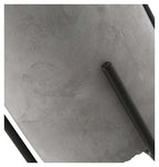 Nanjin Large Cement Candle Pot with Wax On Metal Stand-abc
