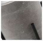 Nanjin Small Cement Candle Pot with Wax On Metal Stand-abc