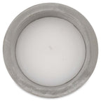 Nanjin Small Cement Candle Pot with Wax On Metal Stand-abc