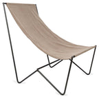 Kiyo Cotton Slouch Chair with Iron Frame Knock Down-abc