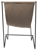 Kiyo Cotton Slouch Chair with Iron Frame Knock Down-abc