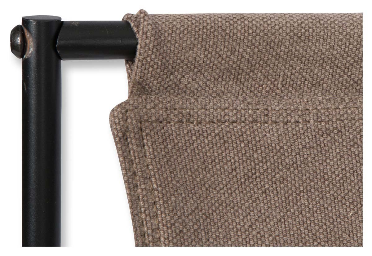 Kiyo Cotton Slouch Chair with Iron Frame Knock Down-abc