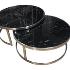 Sterling Coffee Table Set Black Marble-abc