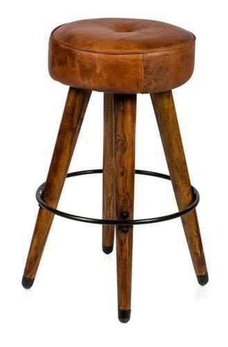 Infinity Wood Leather Bar Stool-abc