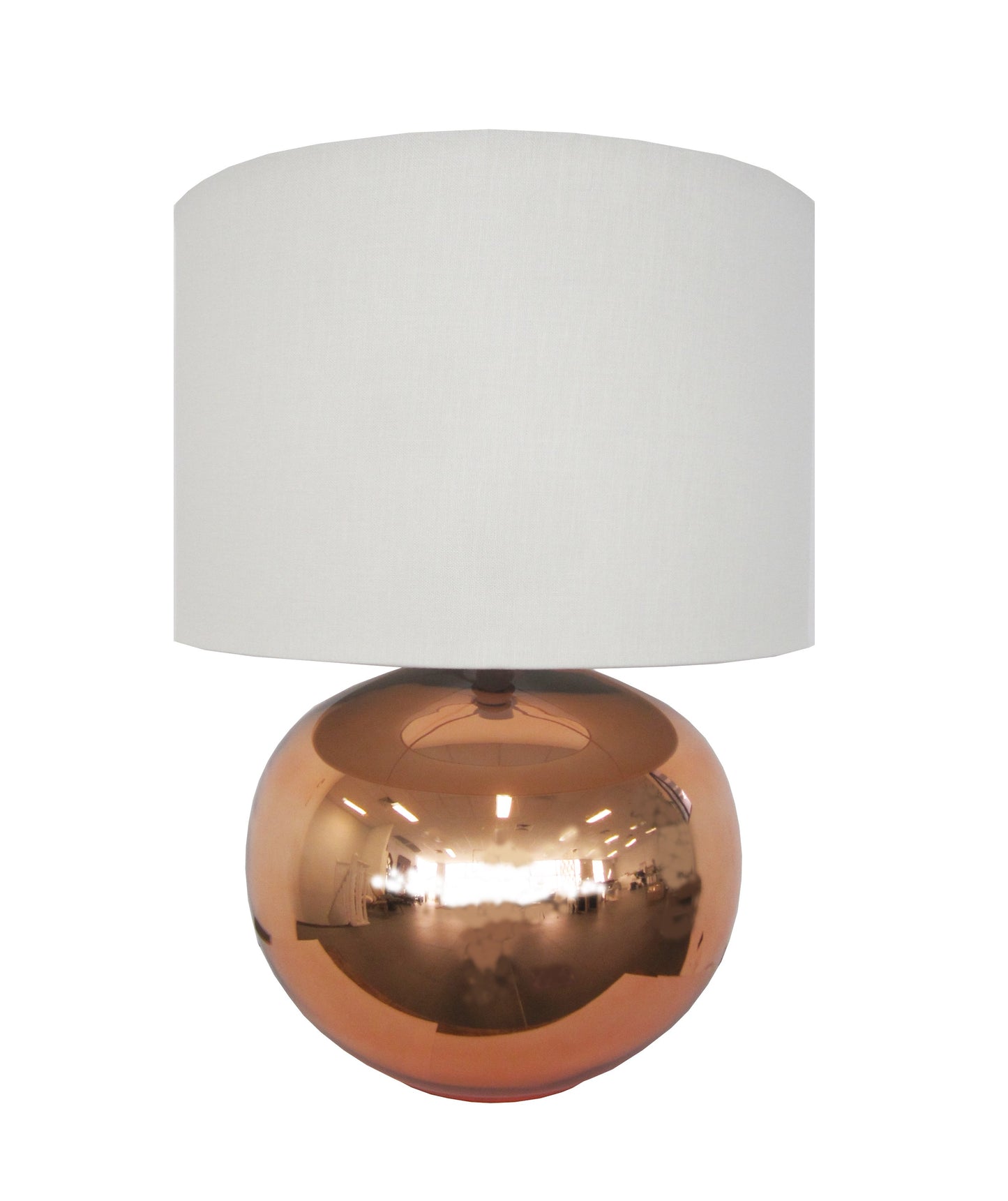 Ava Copper Lamp/ Linen-abc