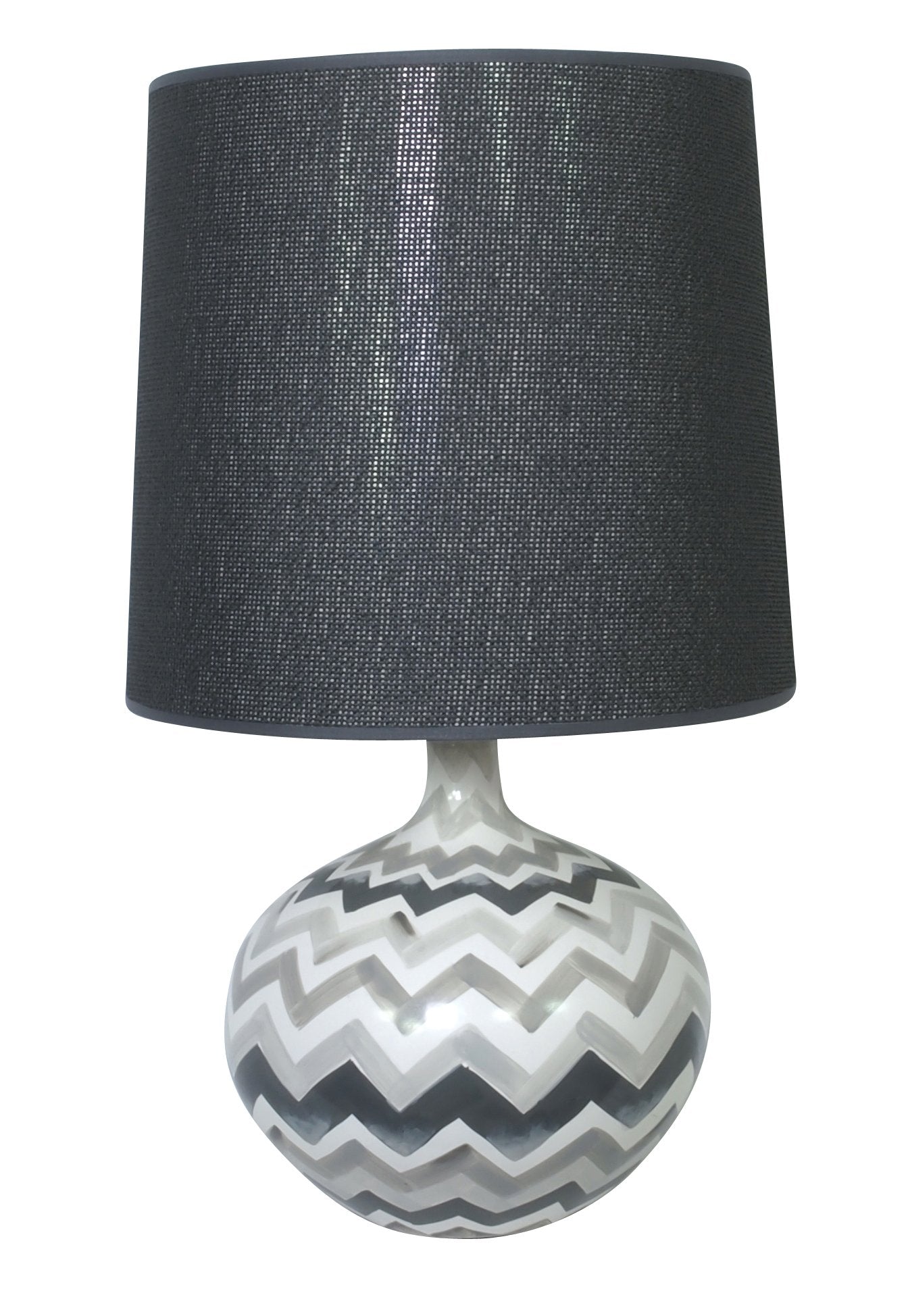 Bolero Hand Painted Lamp Grey-abc