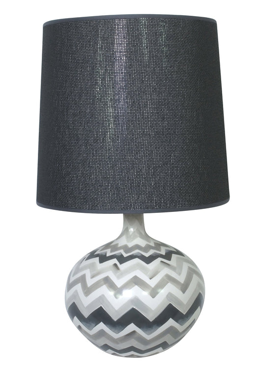 Bolero Hand Painted Lamp Grey-abc