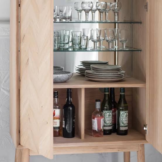 Madina 2 Door Cocktail Cabinet-abc