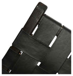 Numadu Leather Weave Dining Chair with Wooden Legs-abc