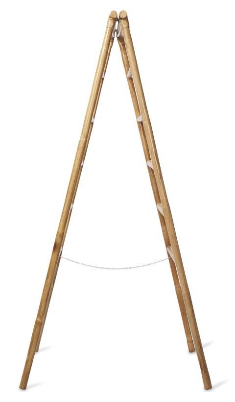 Rattan Folding Ladder - Natural-abc