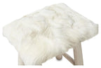 Malawi Rectangular Goathide Stool-abc