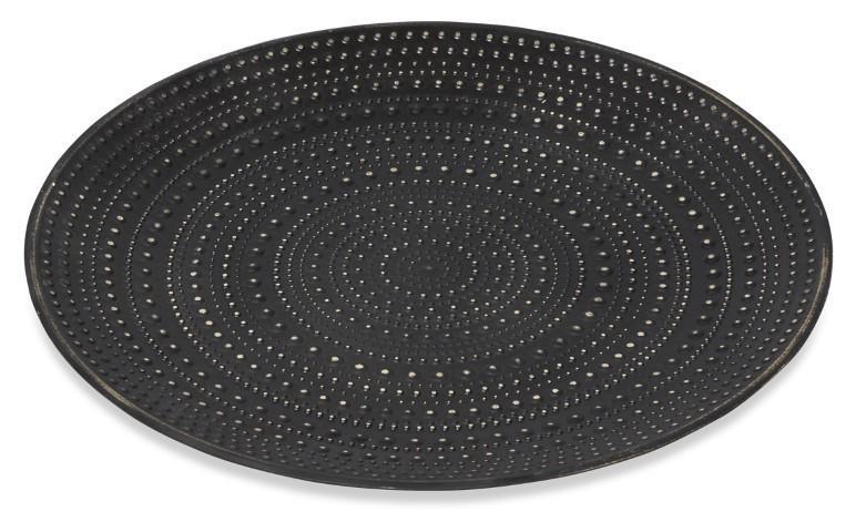 Jamala Dot Decor Tray Medium - Black-abc