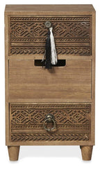 Phoenix Wooden 3 Drawer Storage - Brown-abc