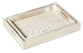 Set of 2 Lyon Wooden Trays-abc