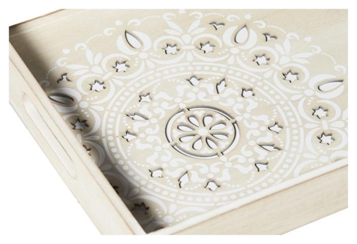 Set of 2 Lyon Wooden Trays-abc