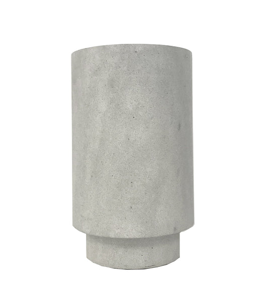 Kez Stone Vase Small Pale Grey-abc