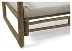 Ibiza Bamboo Sofa with Cushion - Natural/White-abc