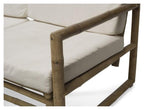 Ibiza Bamboo Sofa with Cushion - Natural/White-abc