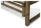 Ibiza Bamboo Sofa with Cushion - Natural/White-abc