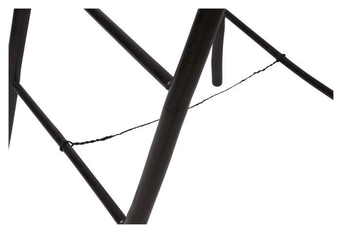 Bamboo 5 Step Ladder - Black-abc