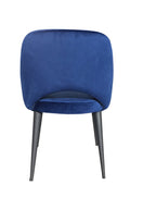 Terrazo Dining Chair Navy Velvet (Set of Two)-abc