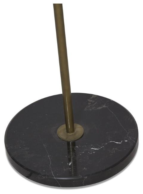 Capiz Shell Tierred Floor Lamp - Gold/Cream-abc