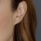 PAVÉ LINEA STUD, WHITE DIAMOND-abc