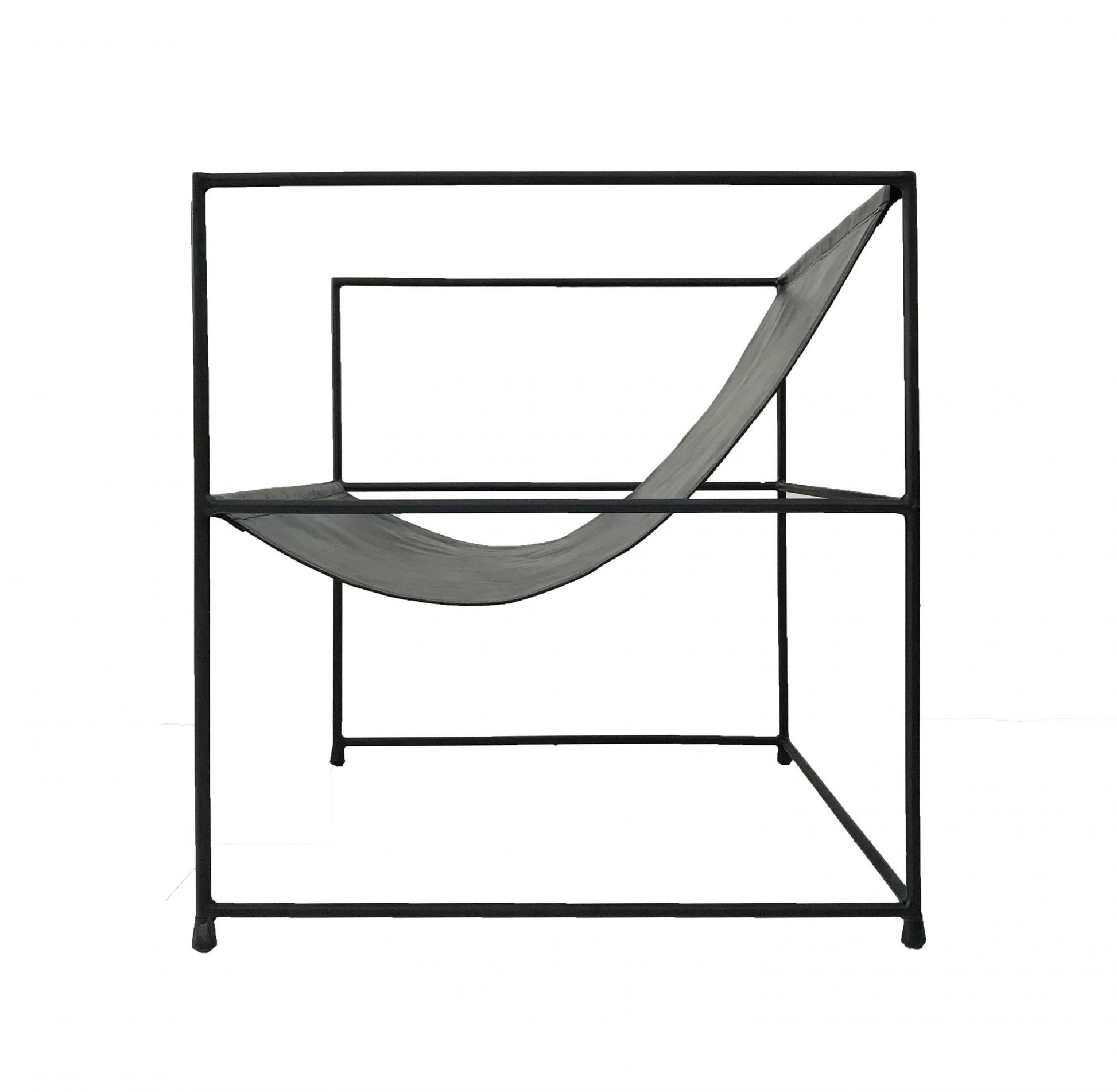 Line Chair Black Leather-abc