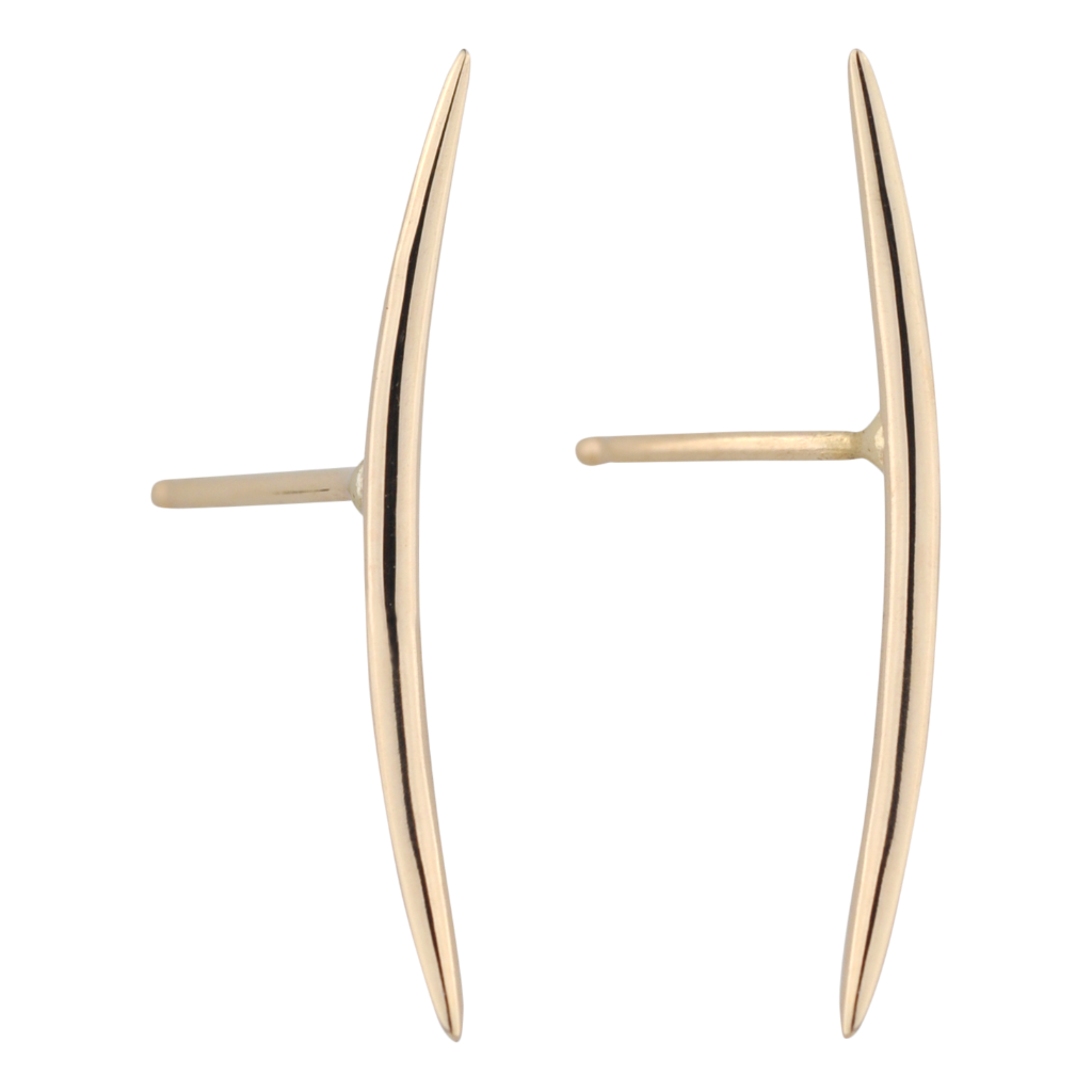 LONG ARC STUD EARRING-abc