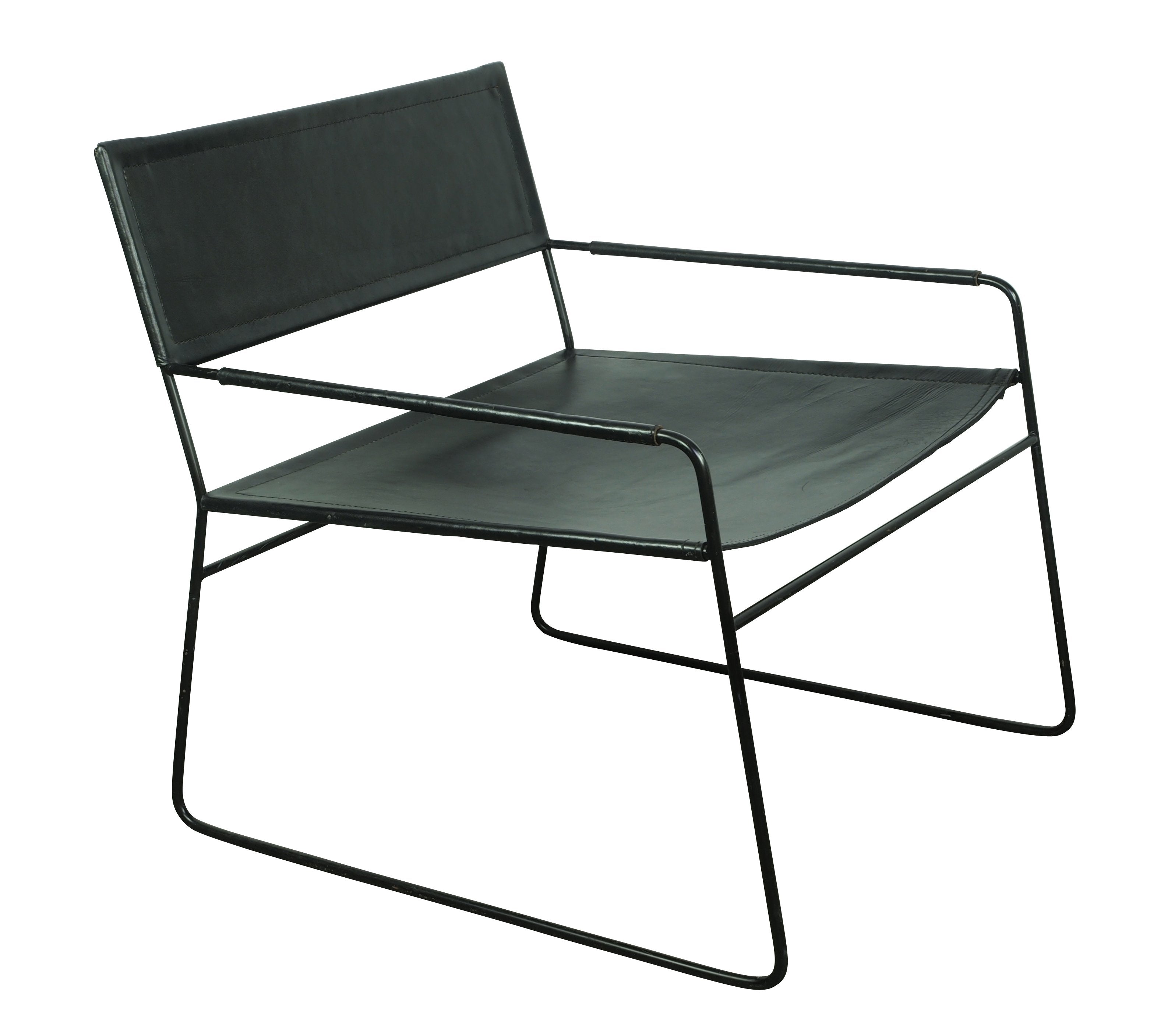 Mak Chair Black Leather-abc