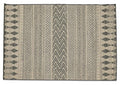 Layla Multi Print Jute/Polypropylene Rug - Black/Jute-abc