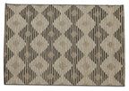 Layla Diamond Jute Polypropylene Rug - Black/Jute-abc