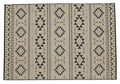 Layla Navo Jute Polypropylene Rug - Black/Jute-abc
