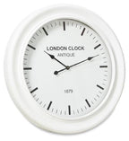 London Classic Wooden Wall Clock - White-abc
