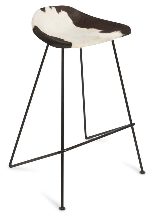 Archie Cowhide Bar Stool-abc