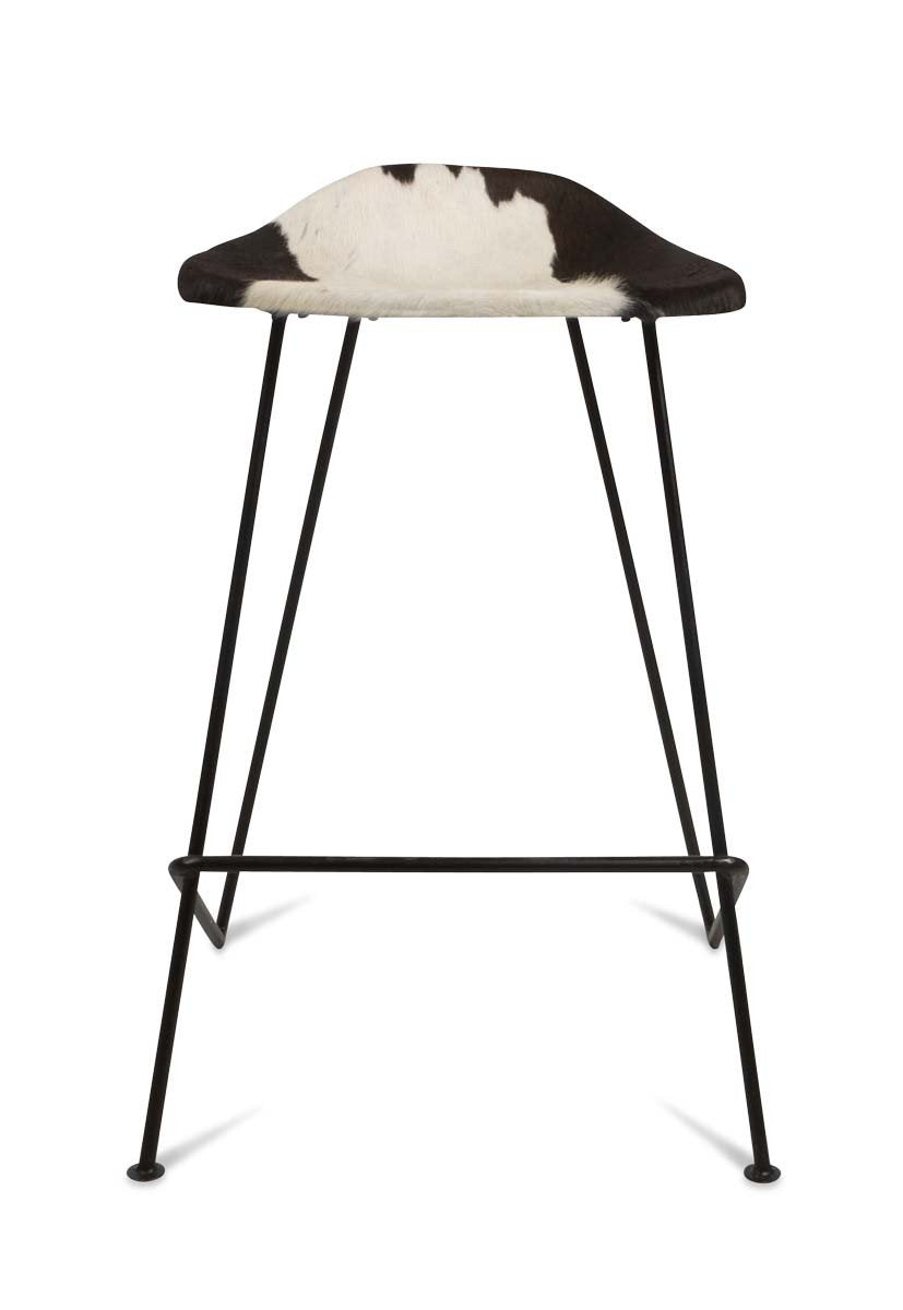 Archie Cowhide Bar Stool-abc