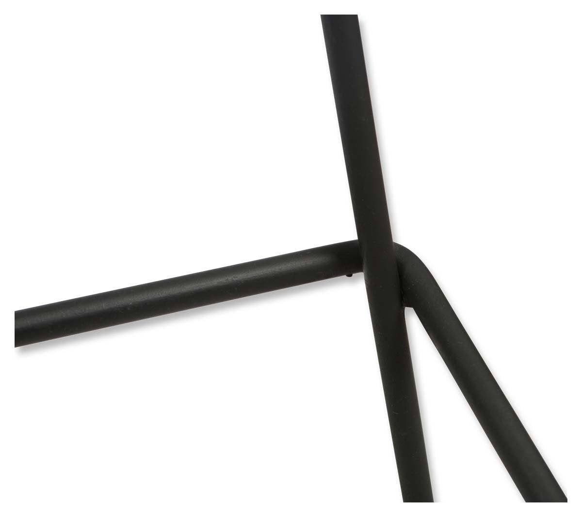 Archie Leather 75cm Bar Stool with Iron Legs-abc