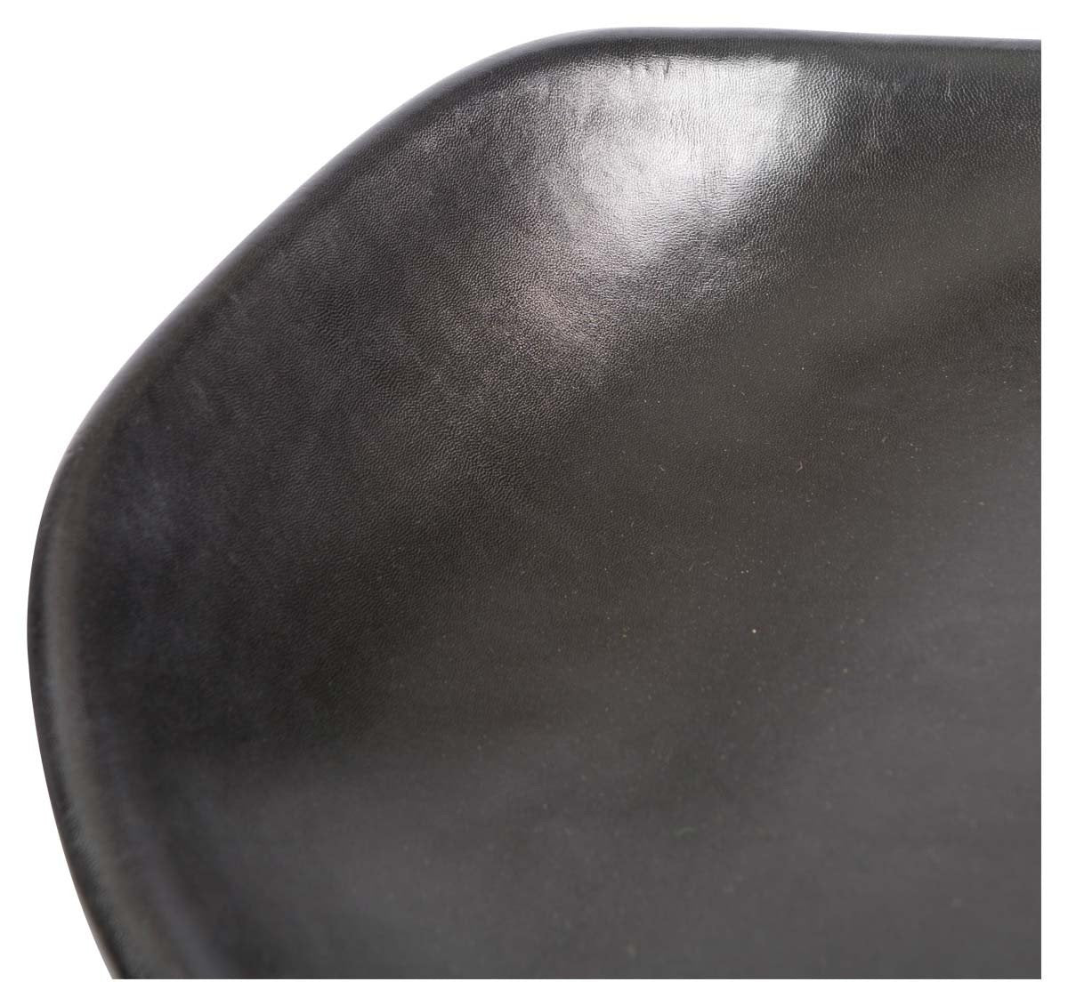 Archie Leather 75cm Bar Stool with Iron Legs-abc