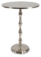Large Aluminium Chisel Side Table Knock Down-abc