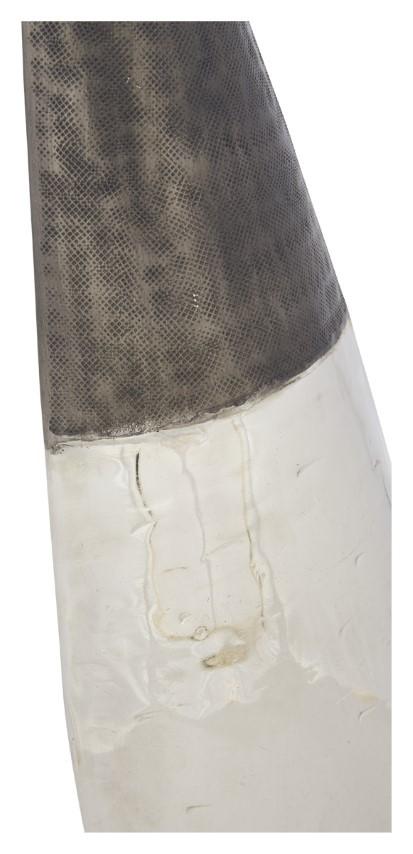 Aluminium Welding Tall Tapering Vase Large - Graphite/Silver-abc