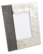 Aluminium Welding Rectangular Photo Frame Large - Graphite/Silver-abc