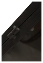 Metal Bedside Table with Single Drawer and 1 Glass Door and Metal Internal Shelf-abc