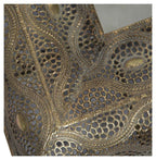 Filigree Metal Recangular Wall Mirror-abc