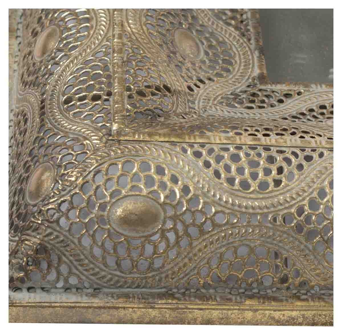 Filigree Metal Recangular Wall Mirror-abc