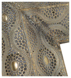 Free Standing Filigree Metal Floor Mirror-abc