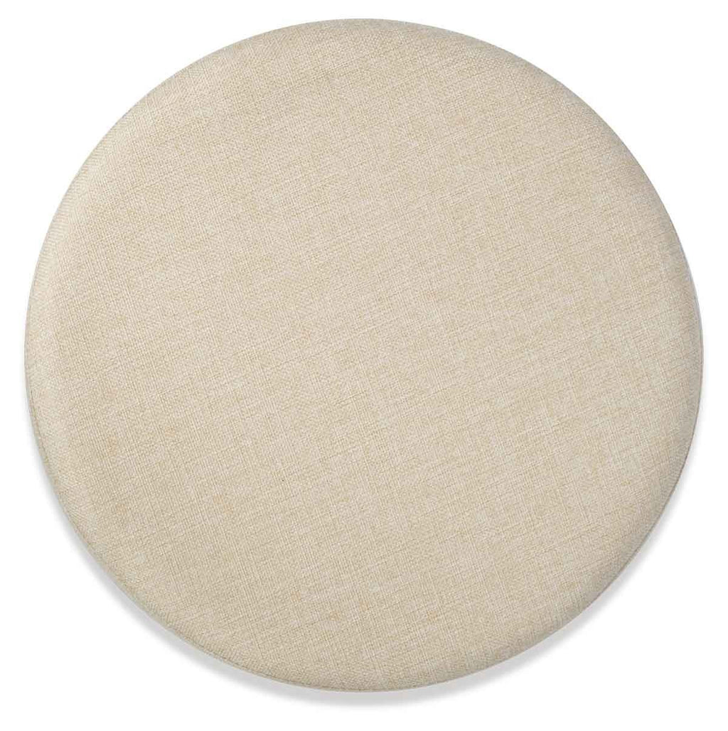 Filigree Round Metal Stool with Cushion-abc